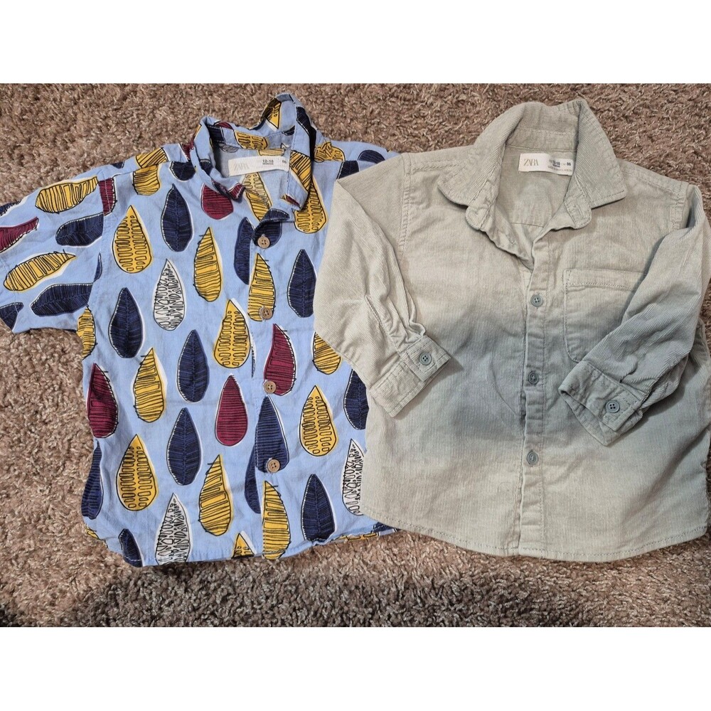 Zara baby boy shirts size 12-18 months like new